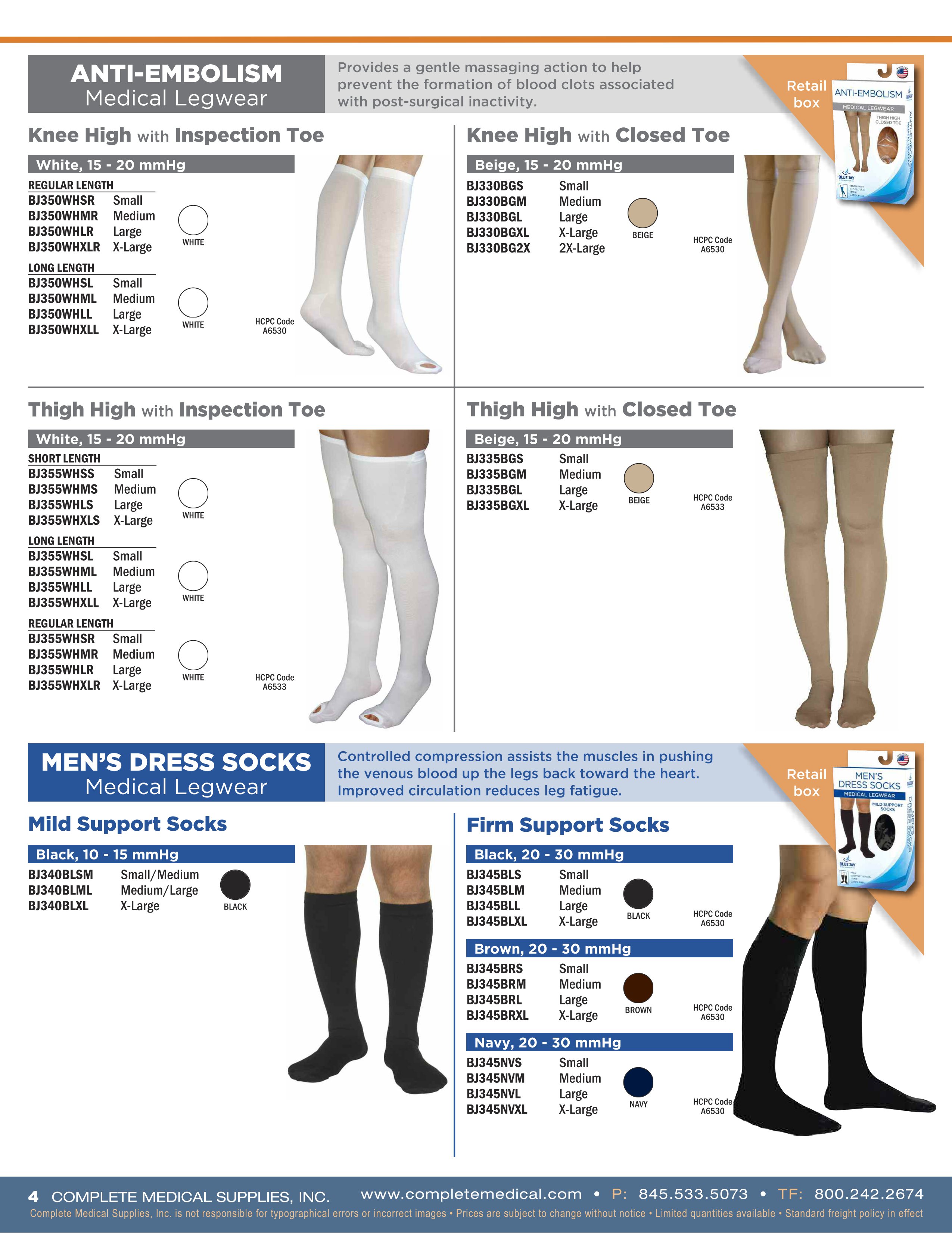 Blue Jay Medical Hosiery & Legwear Catalog